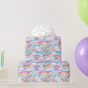 Regenbogen en Wolken Cadeaupapier