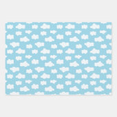 Regenbogen en wolken patroon inpakpapier vel (Voorkant 2)