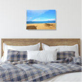Regenbogen en zand canvas afdruk (Insitu (Slaapkamer))