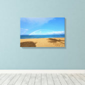 Regenbogen en zand canvas afdruk (Insitu (Houten vloer))