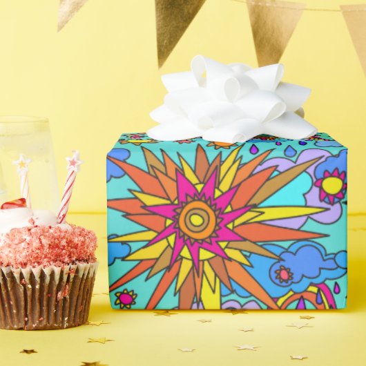 Regenbogen en Zonneschijn Cadeaupapier (Verjaardagsfeest)
