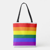 Regenbogen Flagge Tote Bag (Achterkant)