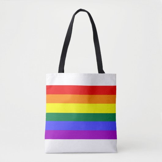 Regenbogen Flagge Tote Bag (Voorkant)