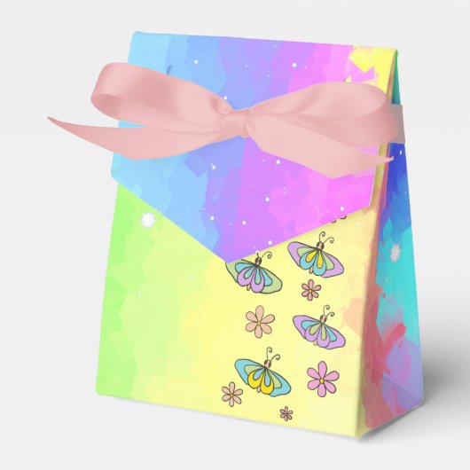 Regenbogen Geschenkschachtel Bedankdoosjes (Voorkant Zijde)