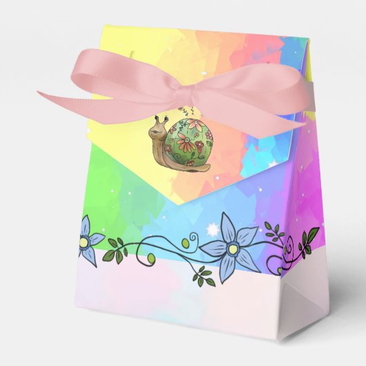 Regenbogen Geschenkschachtel Bedankdoosjes (Voorkant Zijde)