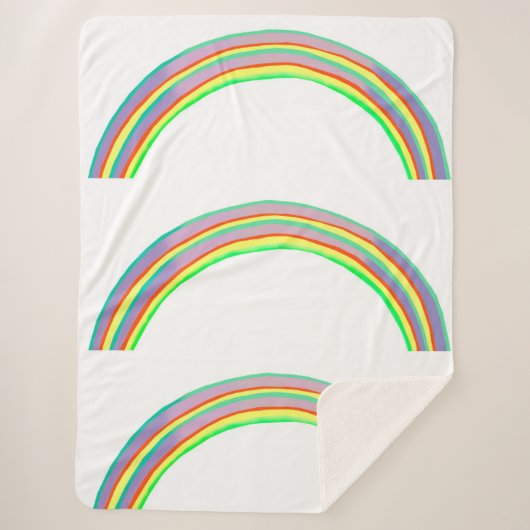 Regenbogen Grote (60 "x80") Sherpa Deken (Voorkant)