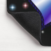 Regenbogen-Herz mit Sternchen auf schwarz Muismat (Hoek)