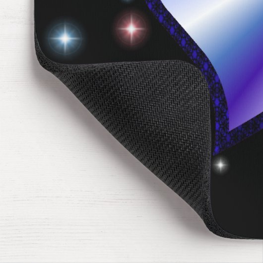 Regenbogen-Herz mit Sternchen auf schwarz Muismat (Hoek)