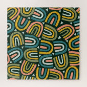 Regenbogen in geometrische stijl, patroon. legpuzzel (Horizontaal)