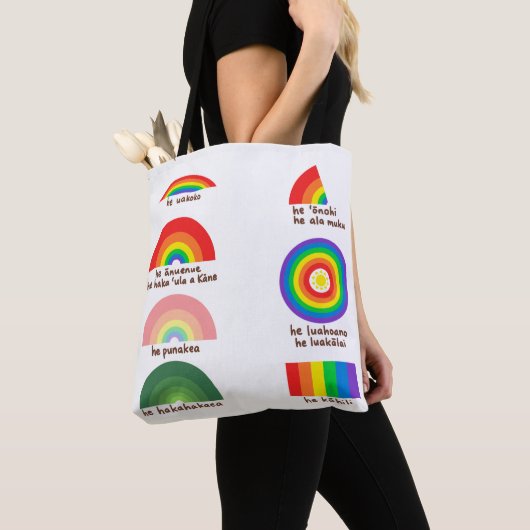 Regenbogen in Hawaï Tote Bag (Dichtbij)