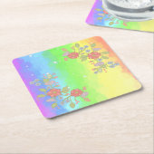 Regenbogen  kartonnen onderzetters (Schuin)