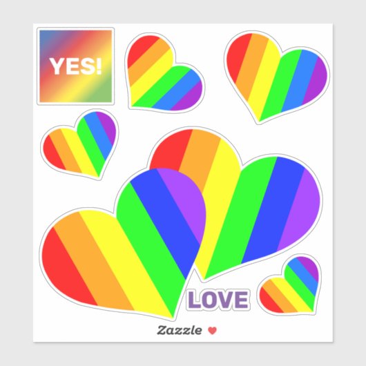 Regenbogen Kontur Aufkleber Sticker (Vel)