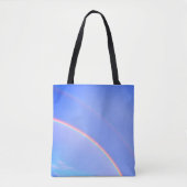 Regenbogen met roze gloed tote bag (Voorkant)