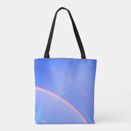 Regenbogen met roze gloed tote bag (Achterkant)