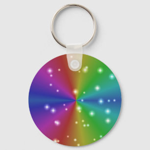 regenbogen mit sternchen sleutelhanger