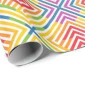 Regenbogen Muster Grafisch Cadeaupapier (Rol Hoek)