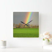 Regenbogen nach dem Sturm-Uhr! Vierkante Klok (Huis)