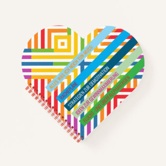 Regenbogen Notizblock Herzen Ironisch Notitieboek