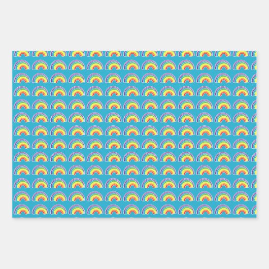 Regenbogen op knutselen en decoupage inpakpapier vel (Voorkant 2)