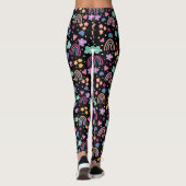Regenbogen op zwart leggings (Achterkant)