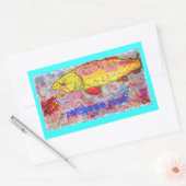 regenbogen rechthoekige sticker (Envelop)