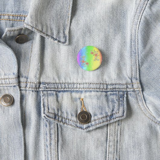 Regenbogen Ronde Button 3,2 Cm (In situ)
