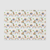 Regenbogen Shamrocks Leprechauns St. Patrick's Day Tissuepapier (Voorkant)