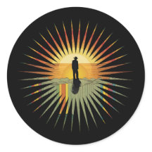 Regenbogen Sonne  Retro Vintage Designe 