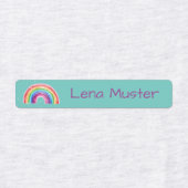 Regenbogen Sterne - 96 schmale Kinder Etiketten Labels (Design 1)