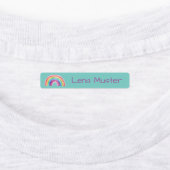 Regenbogen Sterne - 96 schmale Kinder Etiketten Labels (Aangebracht)