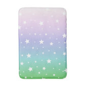 Regenbogen Sterne Pastell Farbverlauf Unicorn NO3y Badmat (Voorkant Verticaal)