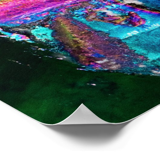 Regenbogen van steen poster (Hoek)