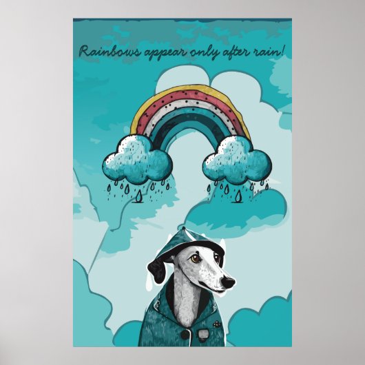 Regenbogen verschijnen alleen na regen poster (Voorkant)
