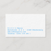 Regenbogen Visitenkarten Visitekaartje (Achterkant)