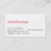 Regenbogen Visitenkarten Visitekaartje (Achterkant)