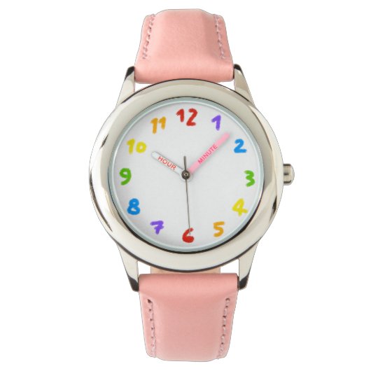 Regenbogen Wanduhr Horloge (Voorkant)