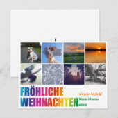 Regenbogen Weihnachtspostkarte Briefkaart (Voorkant / Achterkant)