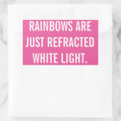 Regenbogen zijn gewoon gebroken wit licht sticker (Tas)