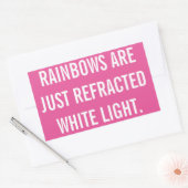 Regenbogen zijn gewoon gebroken wit licht sticker (Envelop)