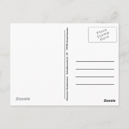 Regenbogenkarte Briefkaart (Achterkant)