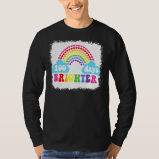 Regenboog 100 dagen Brichtere lerarenstudent 100 d T-shirt