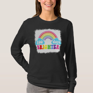 Regenboog 100 dagen Brichtere lerarenstudent 100 d T-shirt