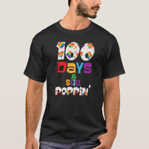 Regenboog 100 dagen en nog steeds papegaaien kinde t-shirt