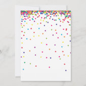 Regenboog 14 jaar oude verjaardag, 14e verjaardag kaart (Achterkant)