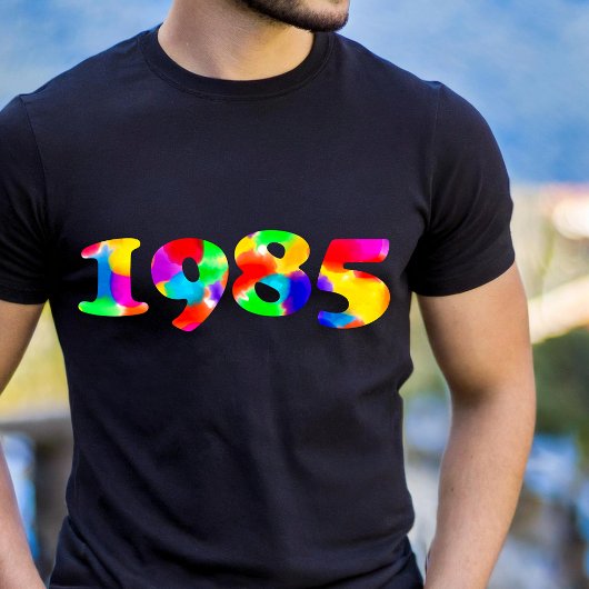 Regenboog 1985 Birthday T-shirt