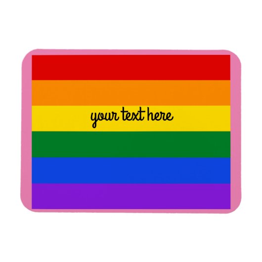 Regenboog #1 Magnet Magneet (Horizontaal)