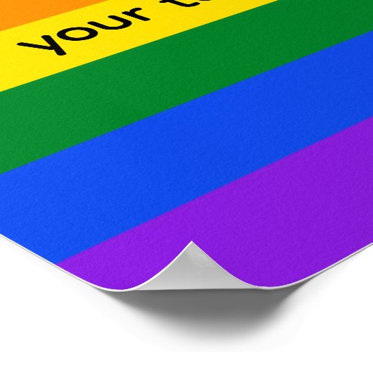 Regenboog #1 Poster (Hoek)