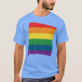 Regenboog 1 van de staat New Mexico T-shirt