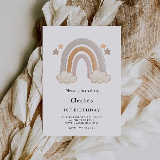 Regenboog 1e verjaardag, kaart