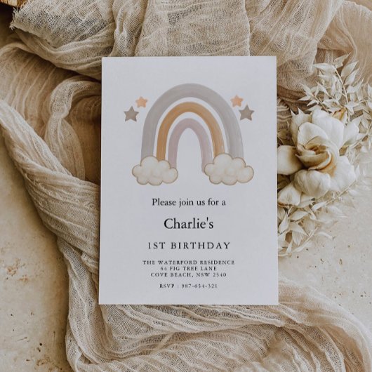 Regenboog 1e verjaardag, kaart